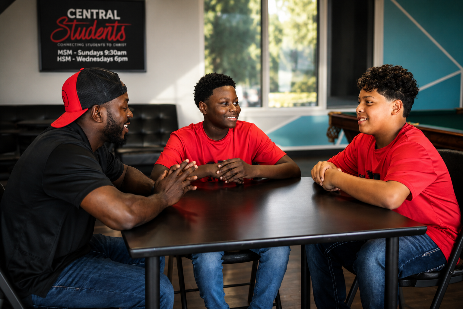 Kut Different mentor with young men